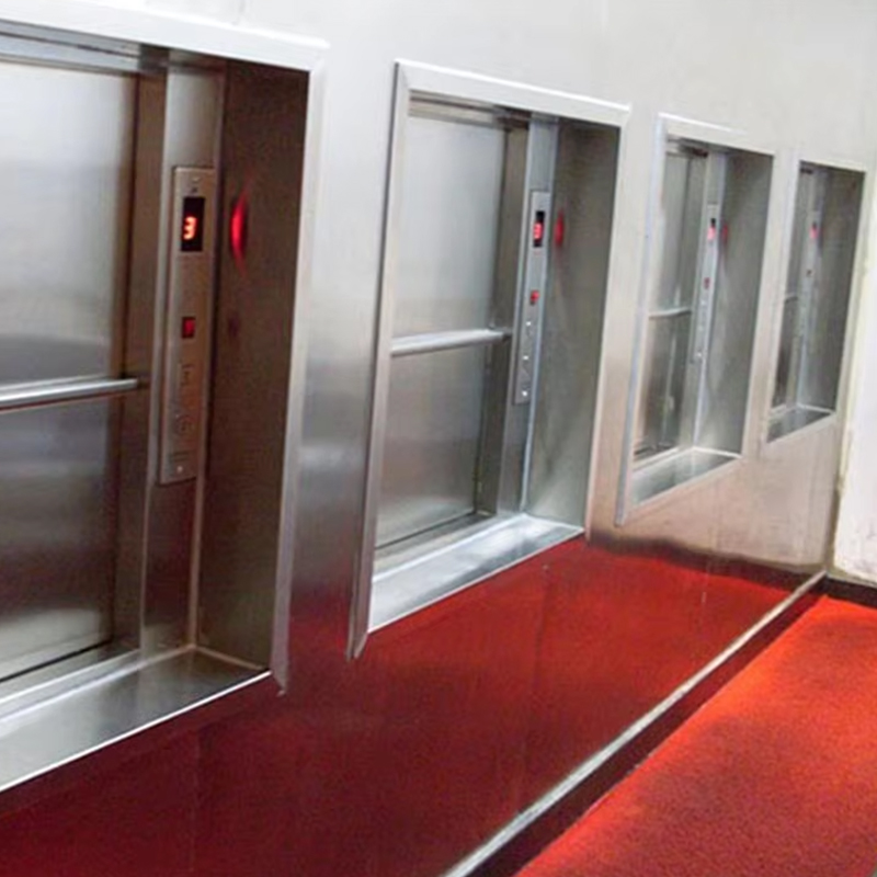 VTEF108 Sollevatore elettrico AC senza ingranaggi per montavivande con pavimento in PVC per il servizio di cucina di ristoranti e hotel