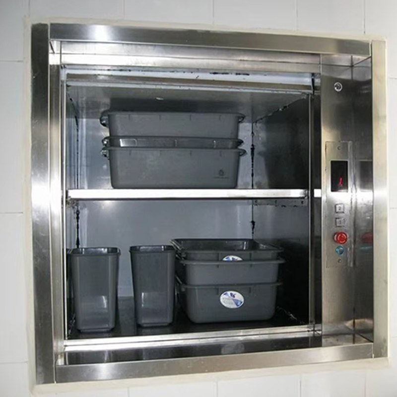 VTEF108 Sollevatore elettrico AC senza ingranaggi per montavivande con pavimento in PVC per il servizio di cucina di ristoranti e hotel