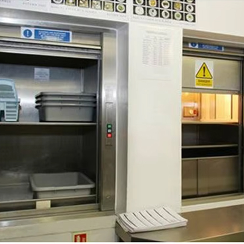 VTEF108 Sollevatore elettrico AC senza ingranaggi per montavivande con pavimento in PVC per il servizio di cucina di ristoranti e hotel