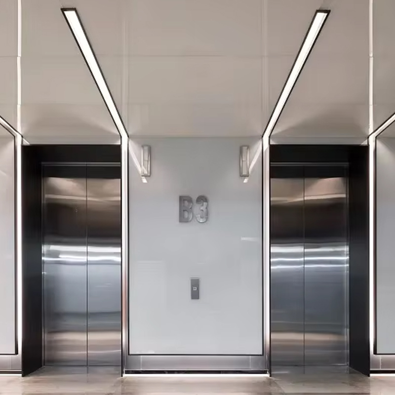 VTEP119 Ascensori Ascensori per passeggeri Gearless AC per edifici a più piani Acciaio inossidabile certificato ISO9001 Installazione semplice