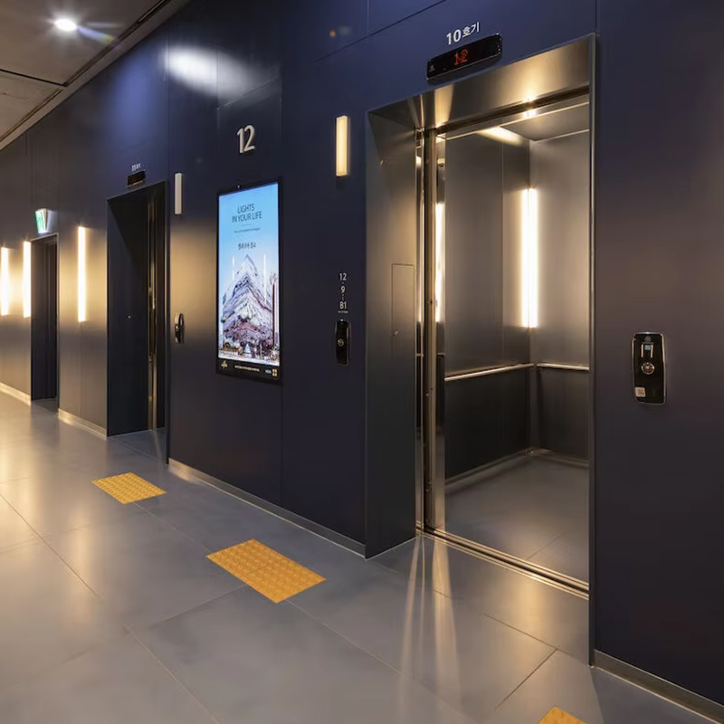VTEP119 Ascensori Ascensori per passeggeri Gearless AC per edifici a più piani Acciaio inossidabile certificato ISO9001 Installazione semplice