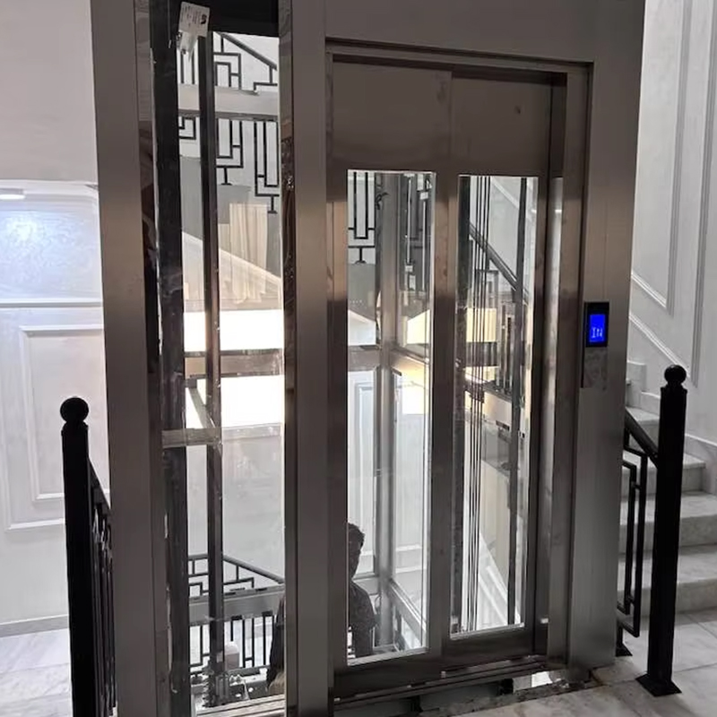 VTEP124 Produttore cinese di ascensori per passeggeri moderni di marca cinese Ascensori ad alte prestazioni per hotel Utilizzare pavimenti in PVC Azionamento CA in acciaio inossidabile