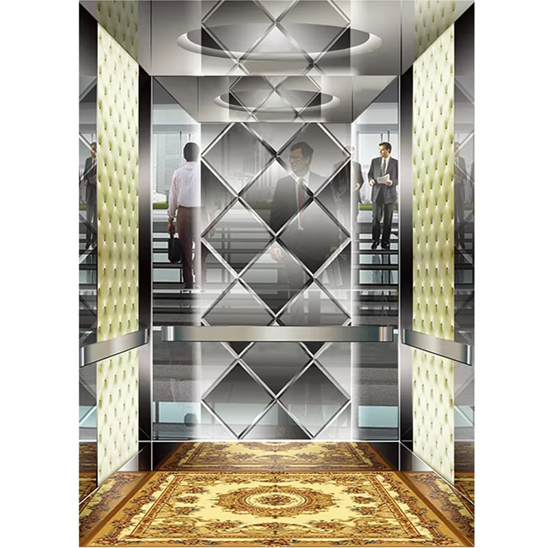 Parti e accessori per ascensori VTSP126 Cabina per ascensore per passeggeri con decorazione interna moderna