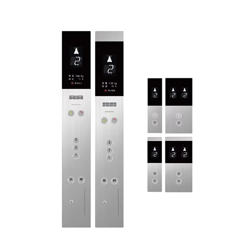 VTSP345 Pannello per porta dell'ascensore in acciaio inossidabile dal design moderno con prezzo di fabbrica con pulsante dell'ascensore montato a parete COP LOP